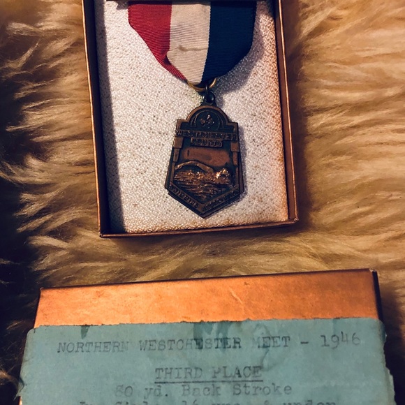 Other Vintage Antique Swim Meet Ribbons Medals Poshmark